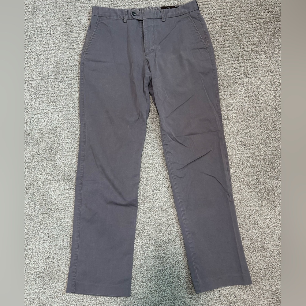 Men’s Black Brown 1826 Slacks - Slim Fit 32/32, Light Gray/Blue